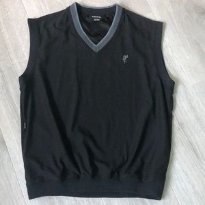 Ashworth Men’s Golf Vest Weather Systems V-Neck Pullover Black size L